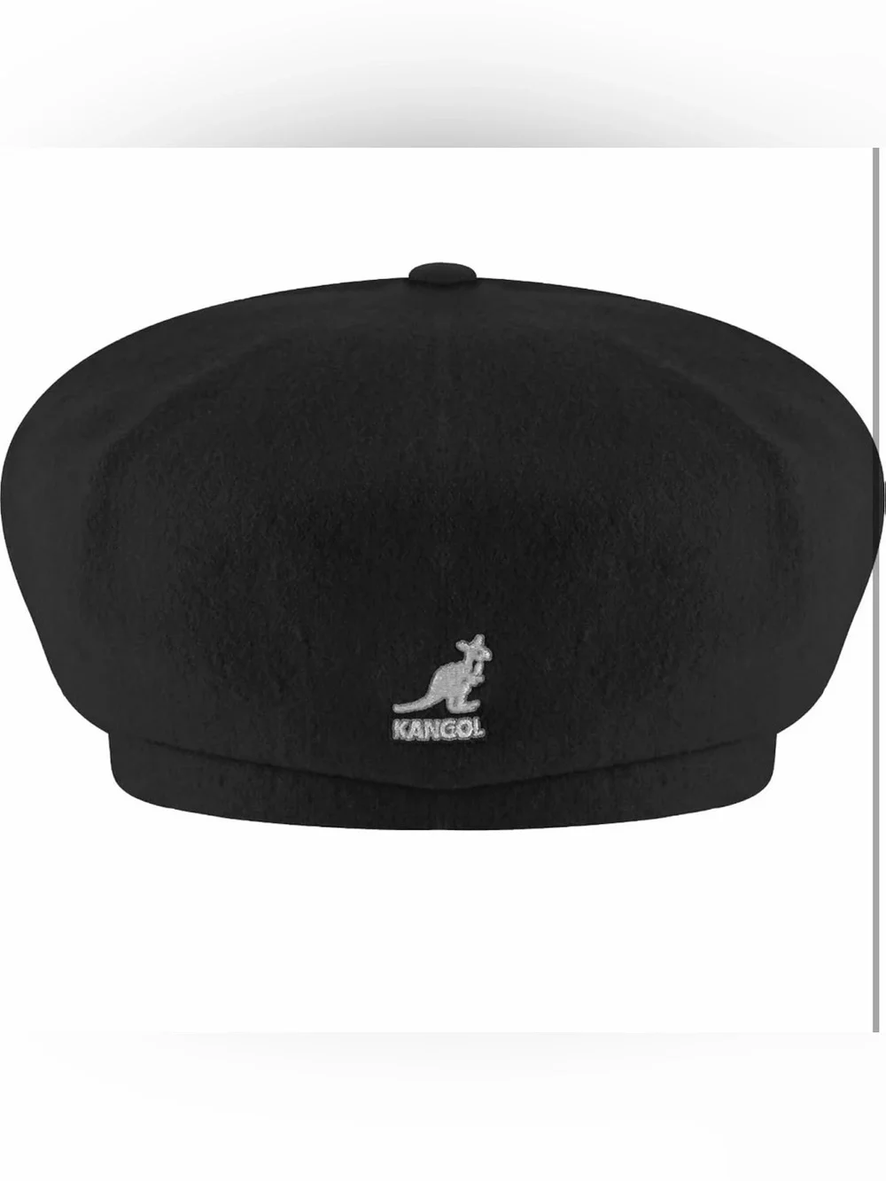 Kangol Black Wool Baker Boy Cap